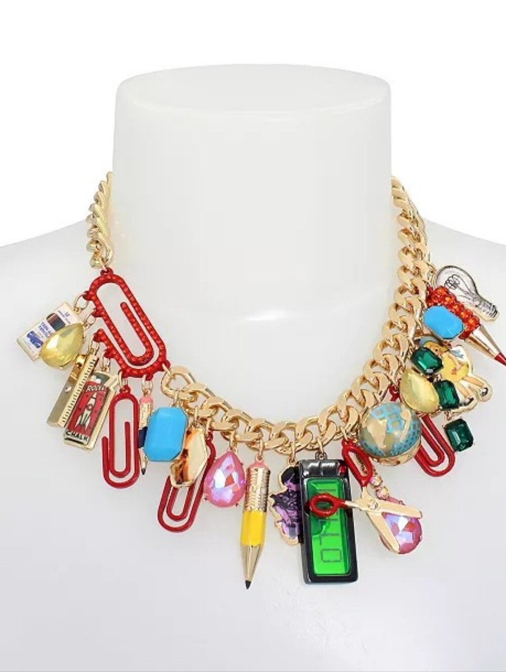 Betsey Johnson Statement Back To School Necklace New